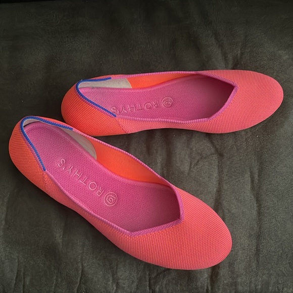 Rothy’s Tropical Pink Size 9 flats - Picture 7 of 9